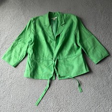 NEW M Collection Jacket Womens Medium Green Blazer Workwear Formal