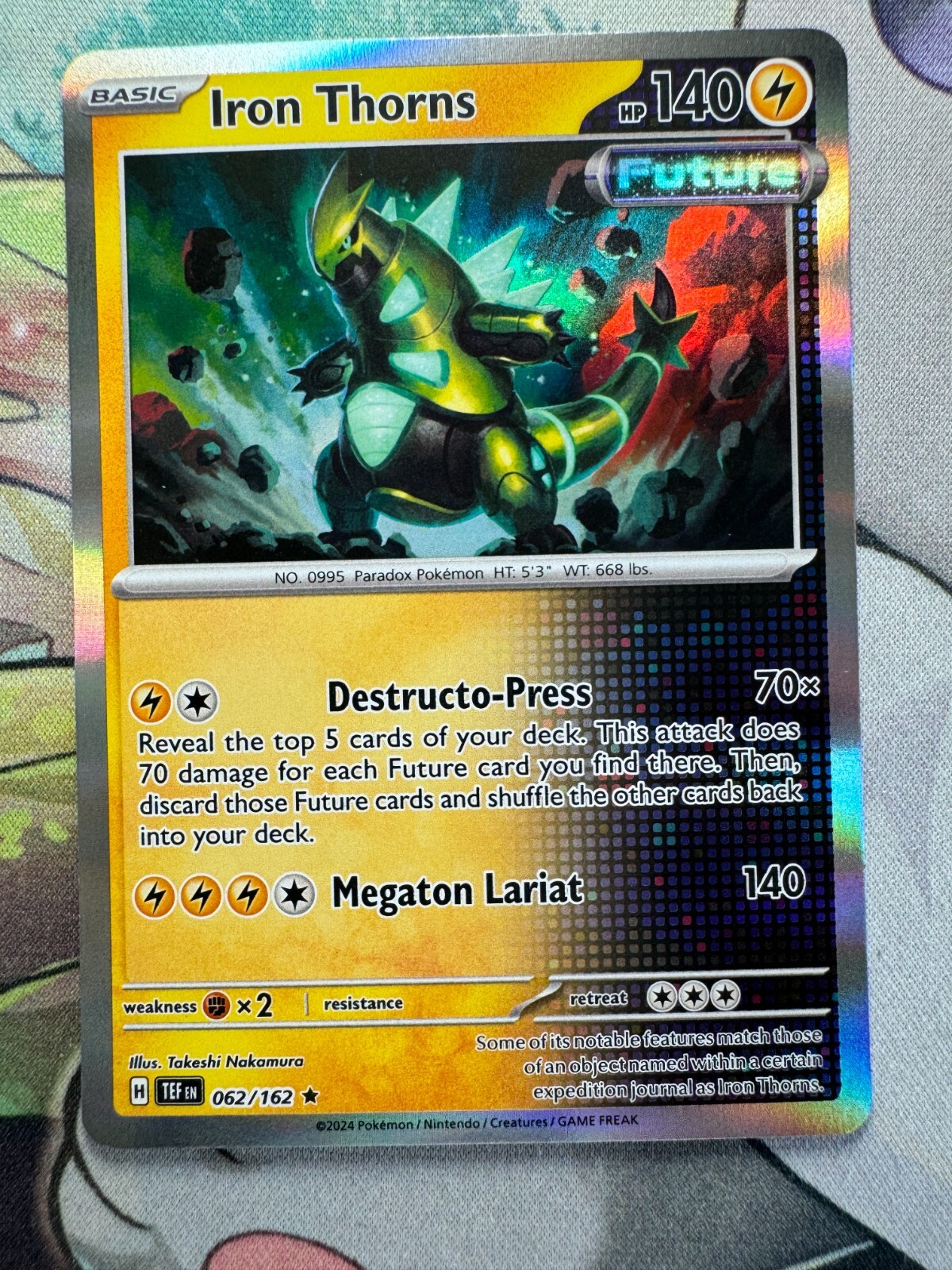 Iron Thorns Holo English Pokemon TCG BKCE374
