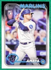 Jacob Amaya - 2024 Topps #144 - Miami Marlins Baseball Card - Rookie