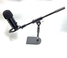 Logitech Black Blue Yeti Usb Microphone W/ Proline Desk Mini Boom Stand Mount
