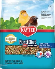 Kaytee Forti-Diet Pro Health Canary & Finch Pet Bird Food, 2 Pound