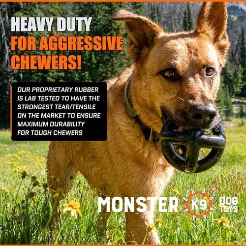 Monster k9 indestructible dog ball top