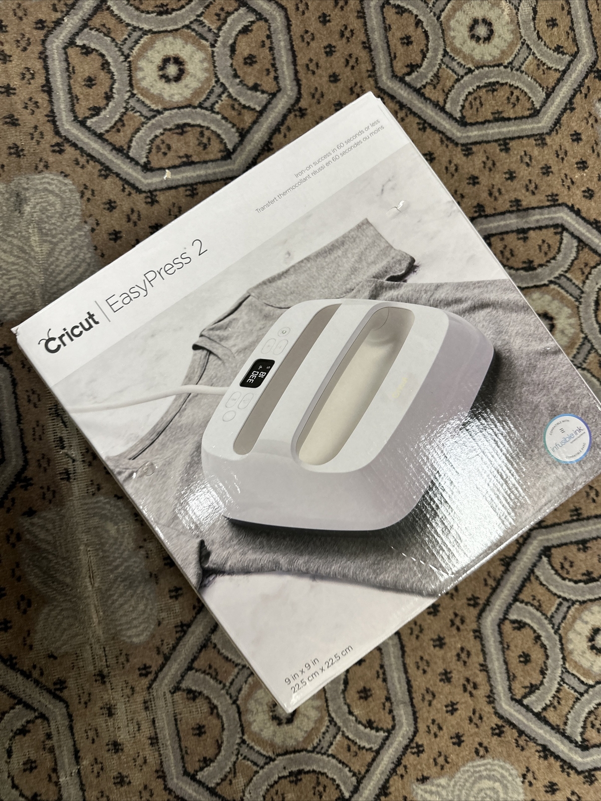 Cricut EasyPress 2 – 9x9 Zoll Hitzepresse Für T-Shirts & Textilien (Daybreak)