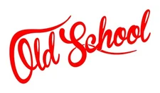 Old School custom decal die cut vinyl sticker jdm racing text bumper car decal