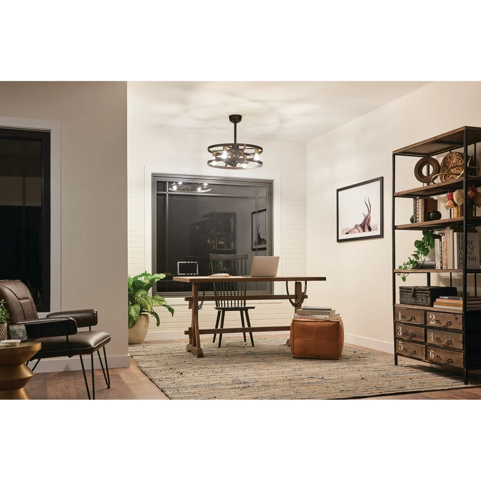 Kichler 300040 Cavelli 13" 3 Blade LED Indoor Ceiling Fan - Bronze - Image 2 of 4