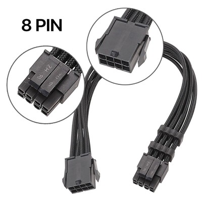 8Pin Computer Mainboard Extension Cable Braided Cable CPU 8Pin to 8pin 4+4pin