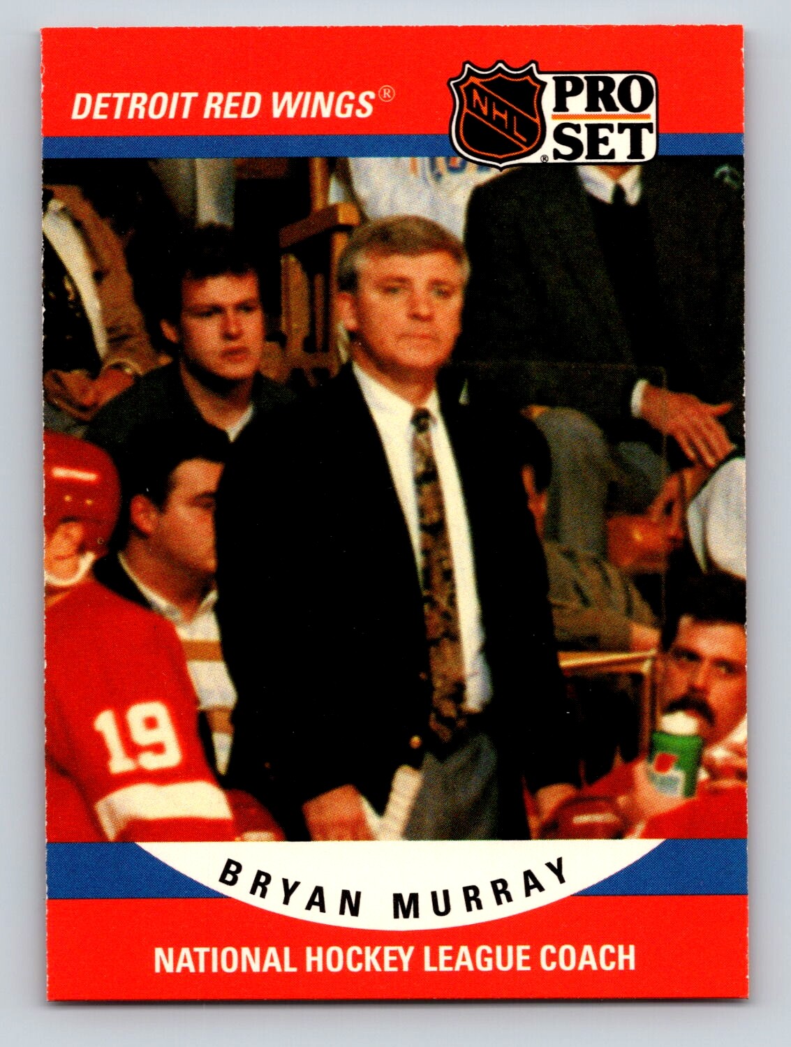 Bryan Murray 1990-91 Pro Set #664 Detroit Red Wings