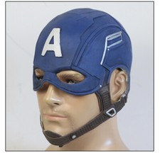 Avengers Endgame 4 Captain America Mask Cosplay Props Helmet Latex Infinity Mask