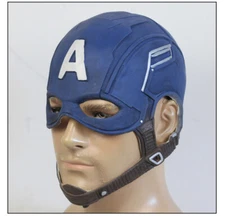 Avengers Endgame 4 Captain America Mask Cosplay Props Helmet Latex Infinity Mask