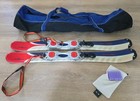 Salomon Snowblade Short Skis – 99cm with Adjustable Bindings & Leashes Bag