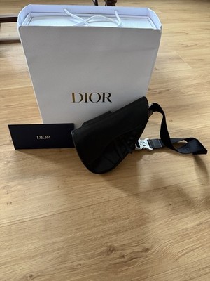 Dior Homme Saddle Bag Leder Leather Schwarz Black Monogramm Limited Edition