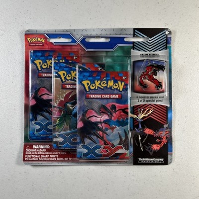 POKEMON TCG: 2014 YVELTAL PIN 3-PACK BLISTER w/ XY BASE BOOSTER