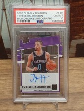 2020 Clearly Donruss RC Tyrese Haliburton Rated Rookie Auto PSA 10 Population 2