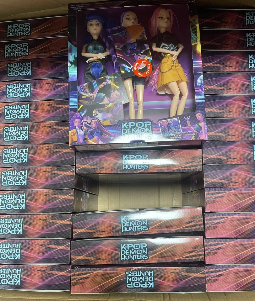 3-teiliges Set Cosplay Kpop Dämonenjäger Puppen bewegliches Gelenk Sammelfigur - Bild 3 von 4