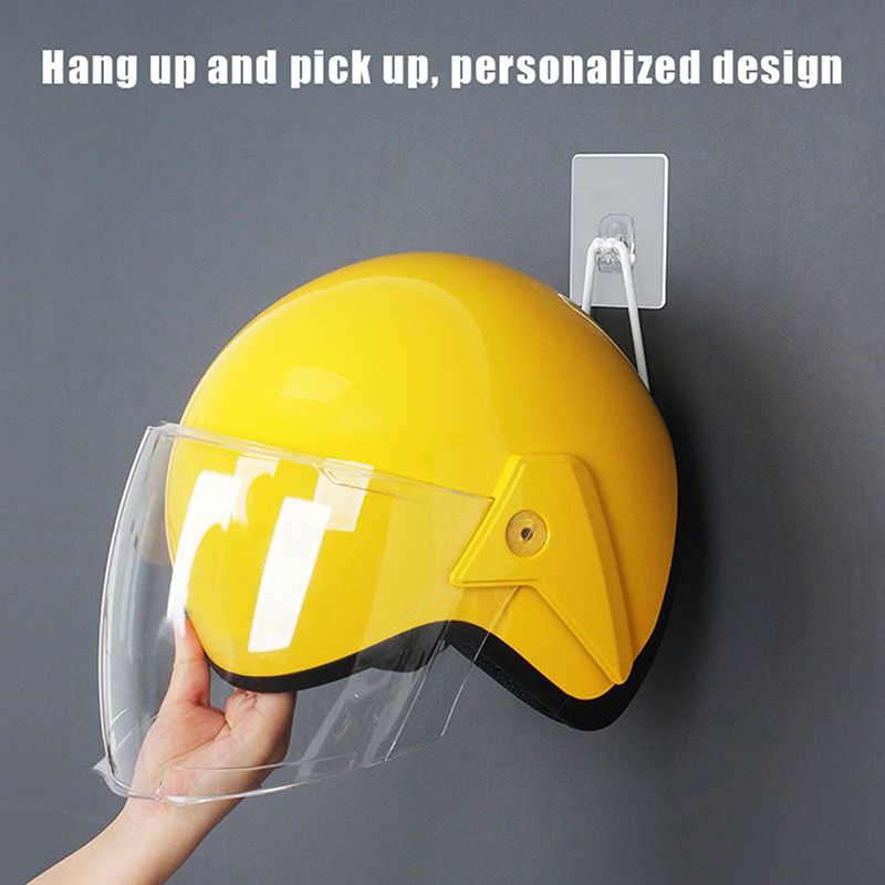 Otorcycle Wall Ounted Helet Holder 180-Degree Rotating E-Bike Helet Display Rack With 2 Hook For Hats, Caps, Coats, Jackets - Black - Foto 7