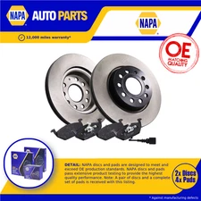 2x Vented Brake Discs and Pads fits SKODA YETI 5L 2.0D Front 09 to 17 280mm Set