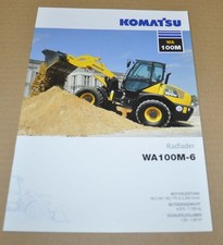 Komatsu WA100M-6 pala gommata pala gommata brochure depliant DE