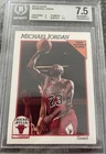 NBA Hoops 1991-92 Michael Jordan Chicago Bulls #30 BGS 7.5 Graded Card