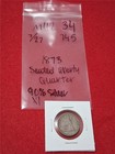 Bag of x1 1873 SEATED LIBERTY CIRCULATED 90% SILVER QUATER          #MF-4234 — photo 2