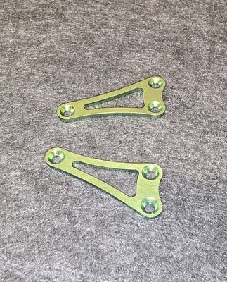 Vintage HCR Associated NTC3 Nitro TC3 Hardcore Racing Rear Green Chassis Braces