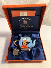Charlotte di Vita Enameled Copper Mini Teapot "Cello Funk" John Clementson 2003