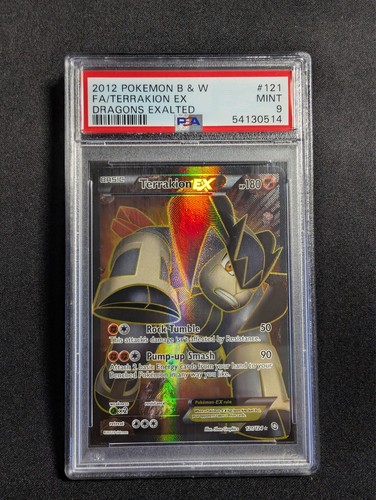 Pokemon Terrakion EX 121/124 Full Art BW Dragon Exalted PSA 9 MINT
