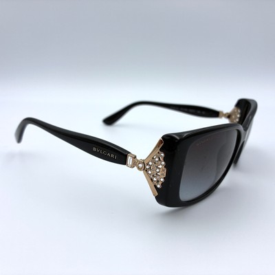BVLGARI 8099-B Rhinestone Sunglasses Black Plastic | eBay display picture 1