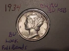 1934-P Mercury Dime — photo from another recent sale