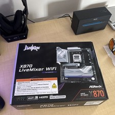 ASRock X870 LiveMixer WiFi ATX Motherboard DDR5 Socket AM5 AMD Ryzen Gaming