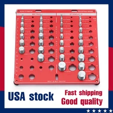 34 Size Thread Identifier Gauge Inch&Metric Screw Tool Nut & Bolt Thread Checker