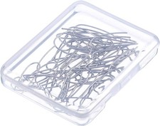 60 PCS Nichrome Wire Jump Rings 21 Gauge U Hanger Hooks with Storage Box New USA