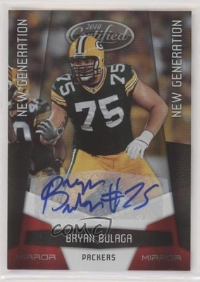 2010 Certified Mirror Red Signatures /250 Bryan Bulaga #184 Rookie Auto RC a0l