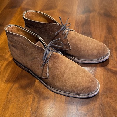 Allen Edmonds Dundee Chukka Boots Brown Suede Men s Size 9.5D USA Made Nice