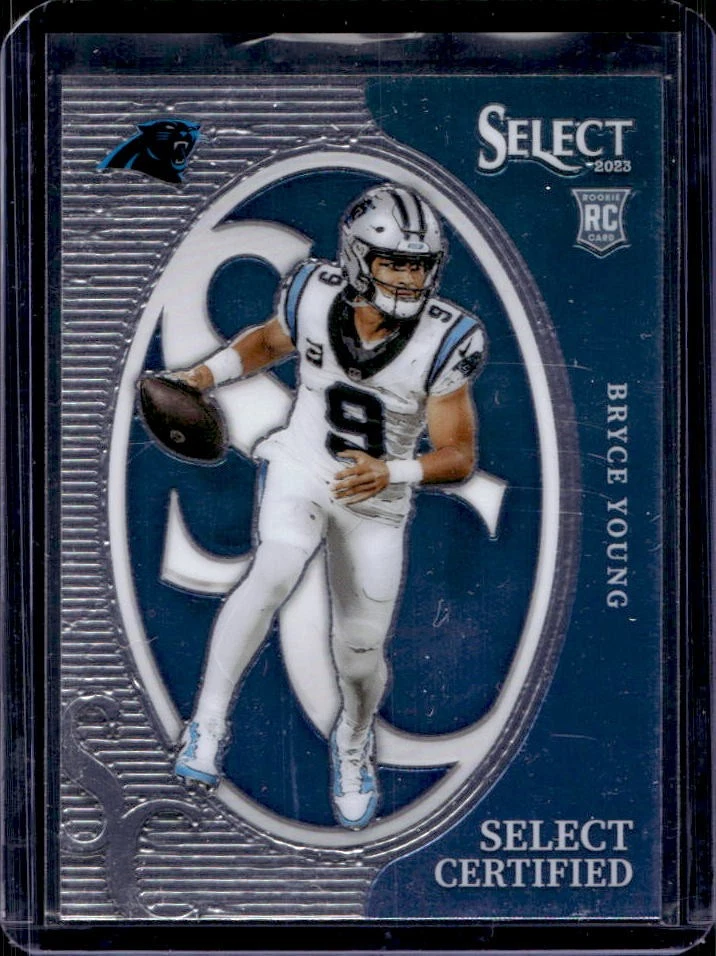 Bryce Young Panini Select Certified Rookies #CROBYO Green & Black Snakeskin