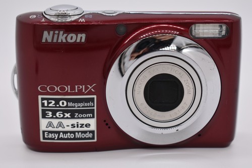 Nikon Coolpix L22 12mp 3,6x Zoom rot Digitalkamera getestet funktioniert mit SD-Karte - Bild 2 von 11