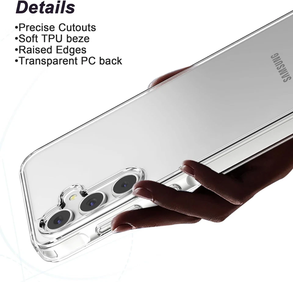 透明保护壳 适用于三星 Galaxy A35 5G 防震防摔手机保护套 — 第 3/4 张图片