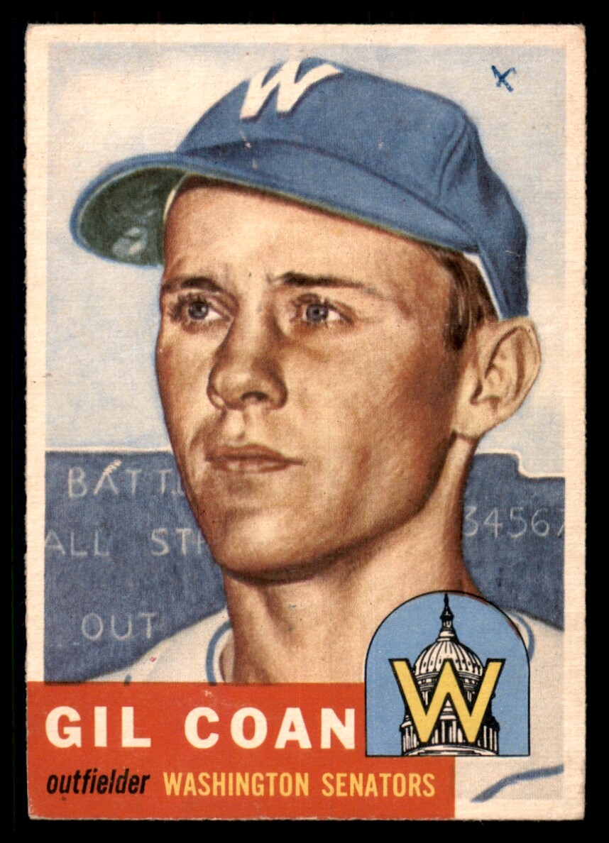 1953 Topps Gil Coan Nice Centering! 133 VG MK MC Baseball Card eBay