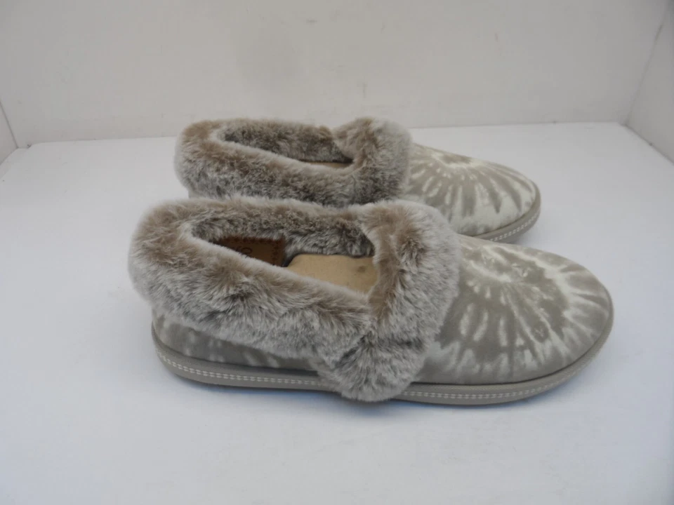 Skechers Mujer Acogedora Fogata Pijama Fiesta Interior Exterior Zapatilla Taupe 7M Foto 2 de 4