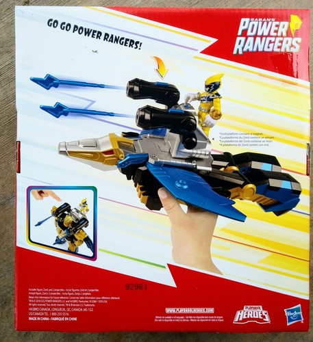 PLAYSKOOL HEROES POWER RANGERS GOLD RANGER & PTERAZORD FIGURE SET RARE - Picture 2 of 2