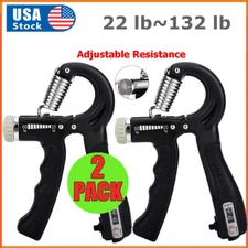 2Pack Hand Grip Strength Power Trainer Gripper Strengthener Adjustable Exerciser