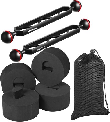 Underwater Buoyancy Kit 8'' Double Ball Head for Seafrogs/nitescuba/Starbea Float