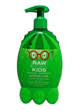Raw Sugar Kids Shampoo + Conditioner Watermelon & Apple Scent 12 Fl Oz