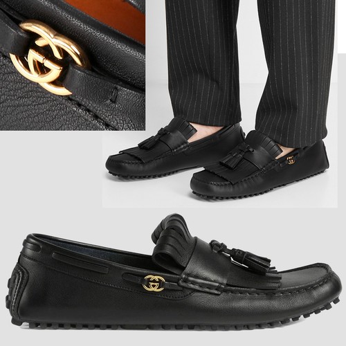 GUCCI SHOES MENS DRIVER w INTERLOCKING 