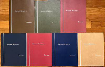 Berkshire Hathaway Annual Reports 7 Years 2006,07,10,12,16,18,20