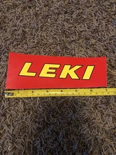 Leki 7” Red Logo Sticker/Decal Hiking Trekking Skiing Poles Outdoor