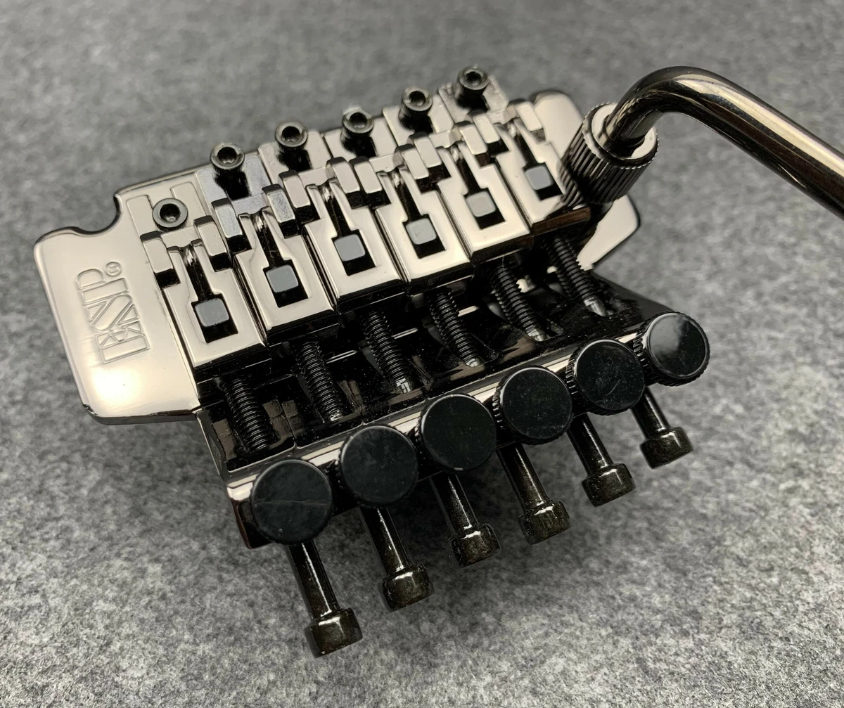 ESP Cosmo Black Electric Guitar Locking Tremolo System Bridge From Korea
