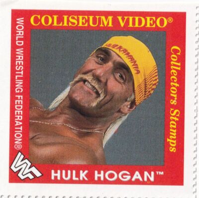 Hulk Hogan 1993 Coliseum Video WWF Superstar Collectors Stamps