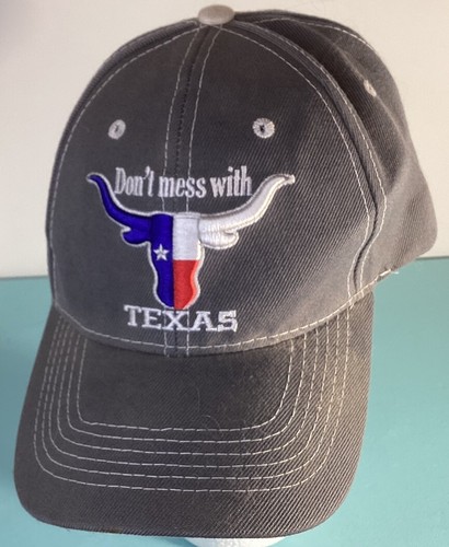 Don’t Mess With Texas Hat Unbranded Bull Horns Preowned Clean