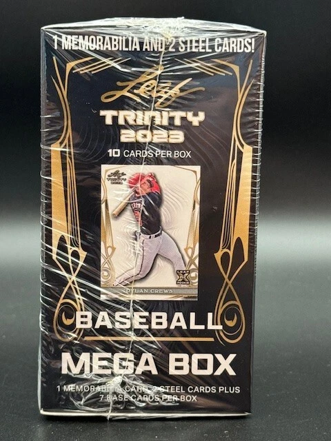 2023 Leaf Trinity Baseball MEGA Box 1 Memorabilia 2 Steel Cards Factory Sealed - Image 4 of 4