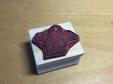Stamp Seal - Wood - 3.4 X 2.9 X 2.6 Cm